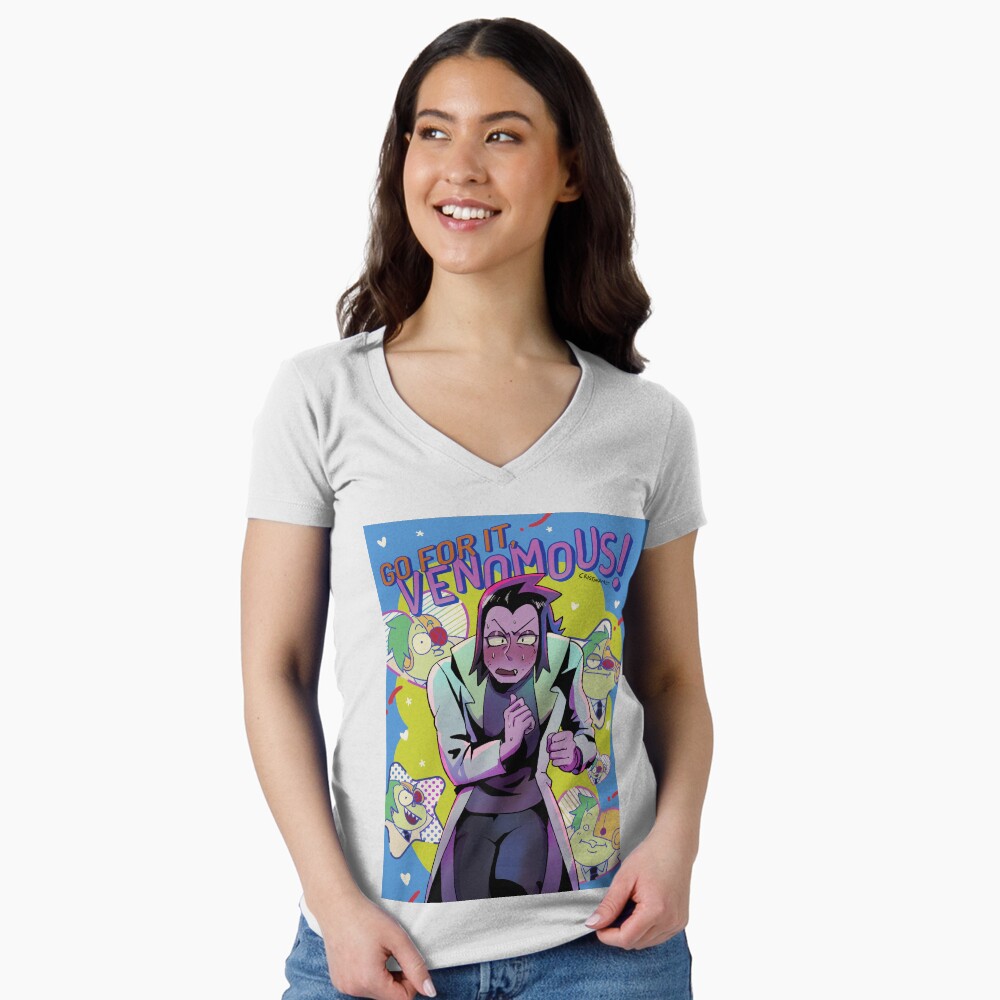 Vista previa del artículo con la obra «Camiseta entallada de cuello en V», diseñado y vendido por cristinamlt.