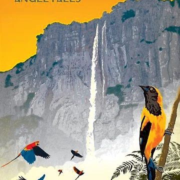 Aperçu de l'œuvre Ancienne affiche touristique du Venezuela de royal-tees