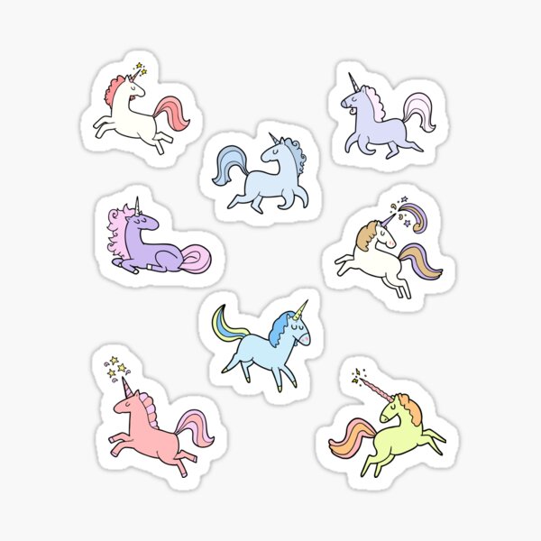 Aperçu de l'œuvre Pack Licorne Pastel créée et vendue par Trickyy90.