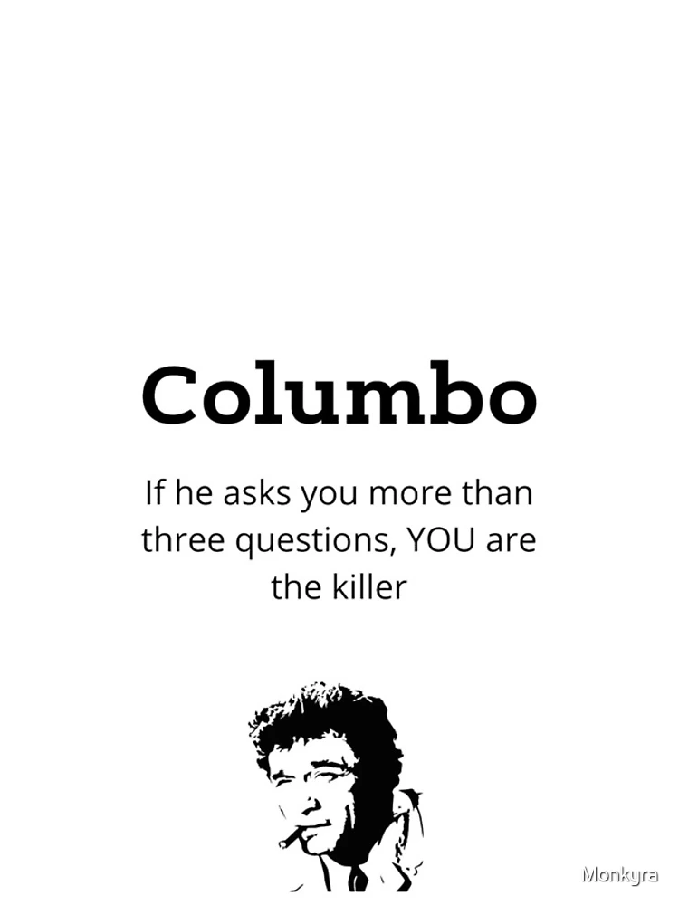 Thumbnail 4 of 4, iPhone Case, Columbo asks designed and sold by Monkyra.