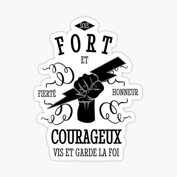 Aperçu de l'œuvre Sois fort et courageux créée et vendue par malo Barbier.