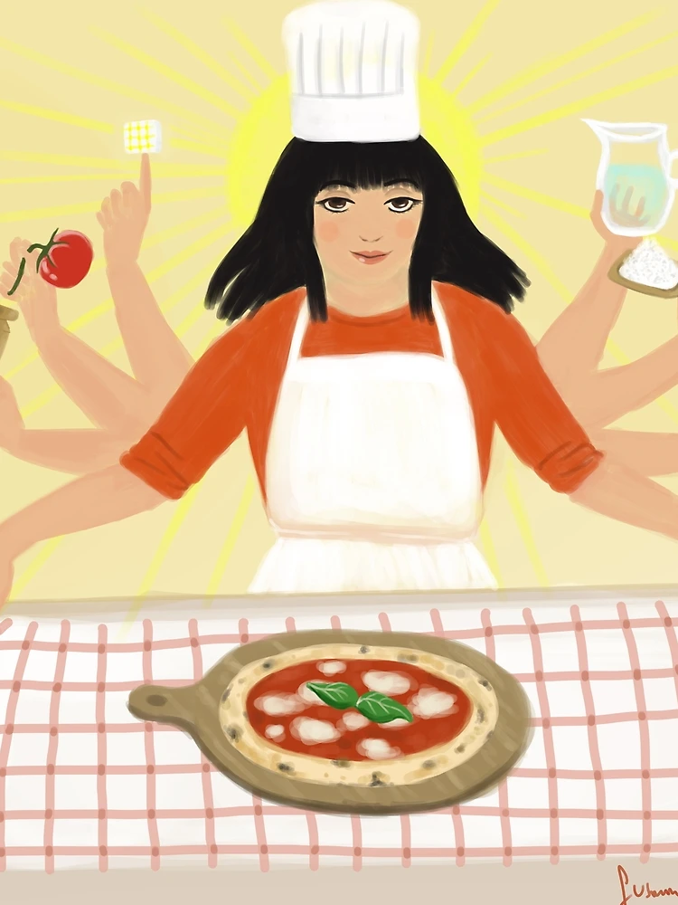 Thumbnail 4 of 4, Graphic T-Shirt, PIZZA designed and sold by pine-fresh.