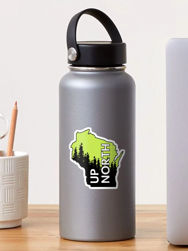 Thumbnail 1 of 3, Sticker, Up North Wisconsin designed and sold by MidwestMindset.