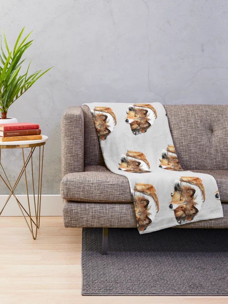 Thumbnail 2 of 6, Throw Blanket, Rough Collie designed and sold by ElegantCat.