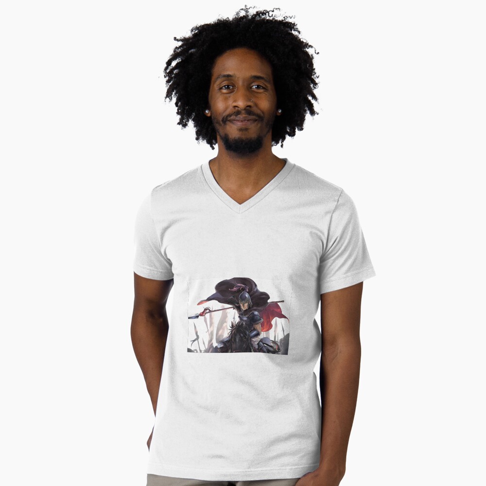Vista previa del artículo con la obra «Camiseta de cuello en V», diseñado y vendido por Hedshirt.