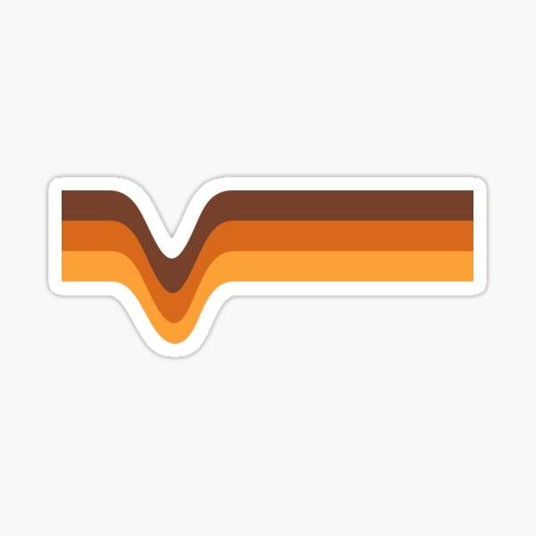 Aperçu de l'œuvre 70s 70's Stripes Marron Orange Jaune créée et vendue par ShamusSleuth.