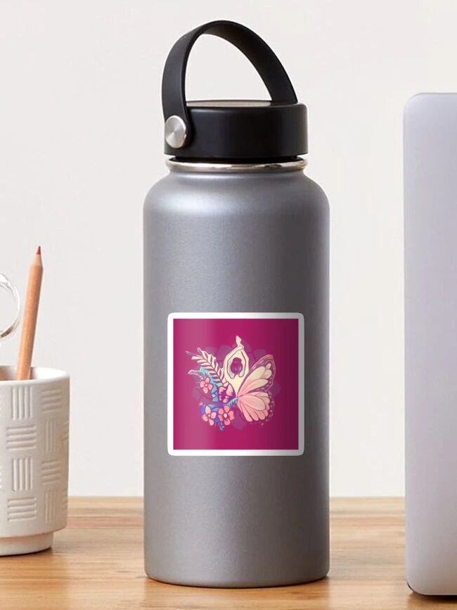 Imagen 1 de 3, Pegatina con la obra Dance with Nature Pink, diseñada y vendida por Lunhai.