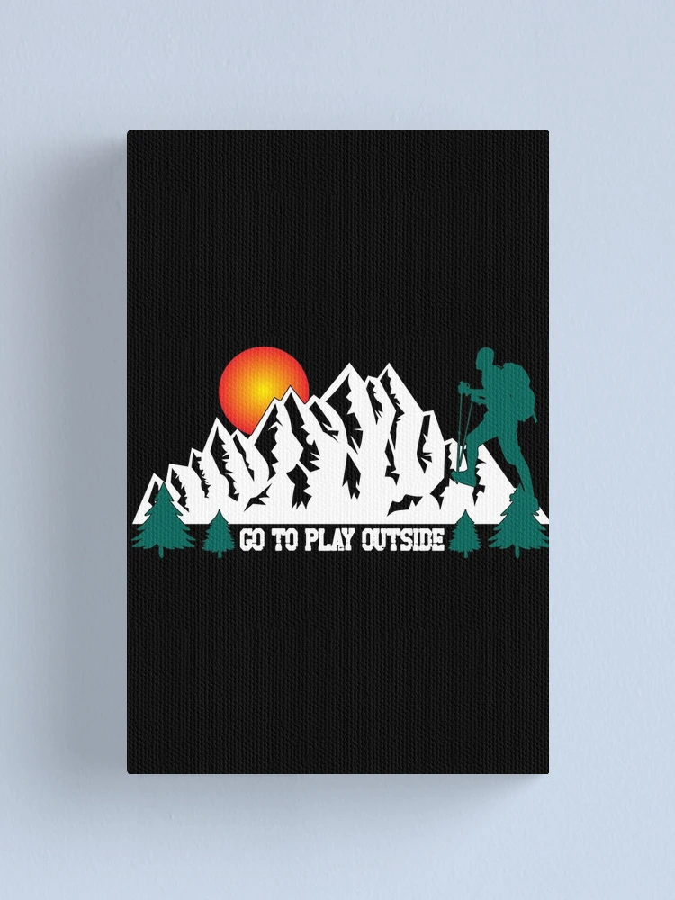 Thumbnail 1 of 3, Canvas Print, Hiking Quotes designed and sold by ubantee.