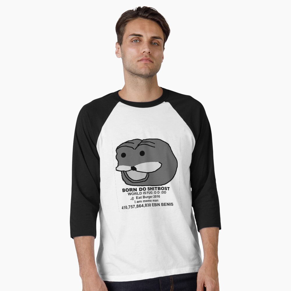 Item preview, Baseball ¾ Sleeve T-Shirt designed and sold by Puhtutz evil shop of evil wares.