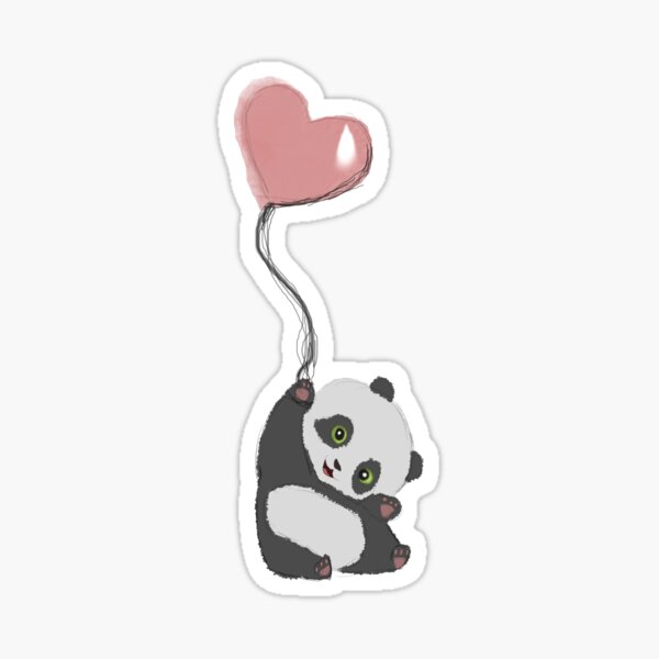 Aperçu de l'œuvre Panda et ballon créée et vendue par irmachan.