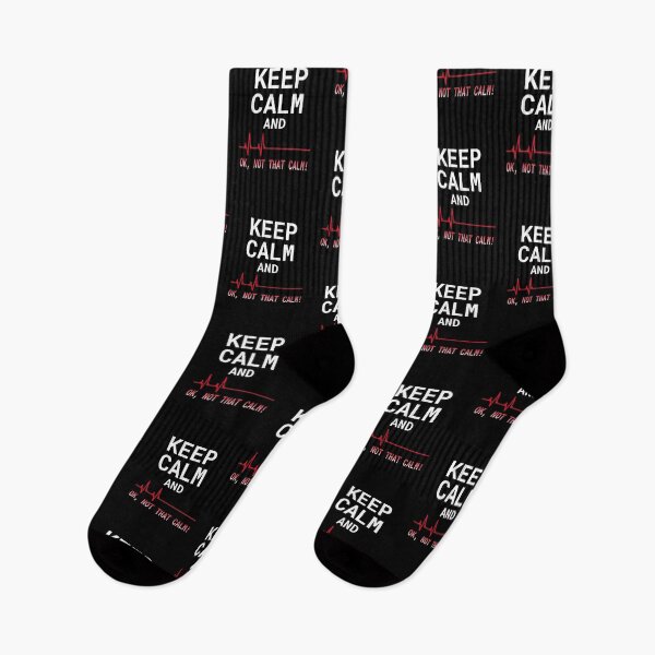 Artikelvorschau, Bleib ruhig und ok Nicht so ruhig - Bleib ruhig EKG entworfen und verkauft von molamode.