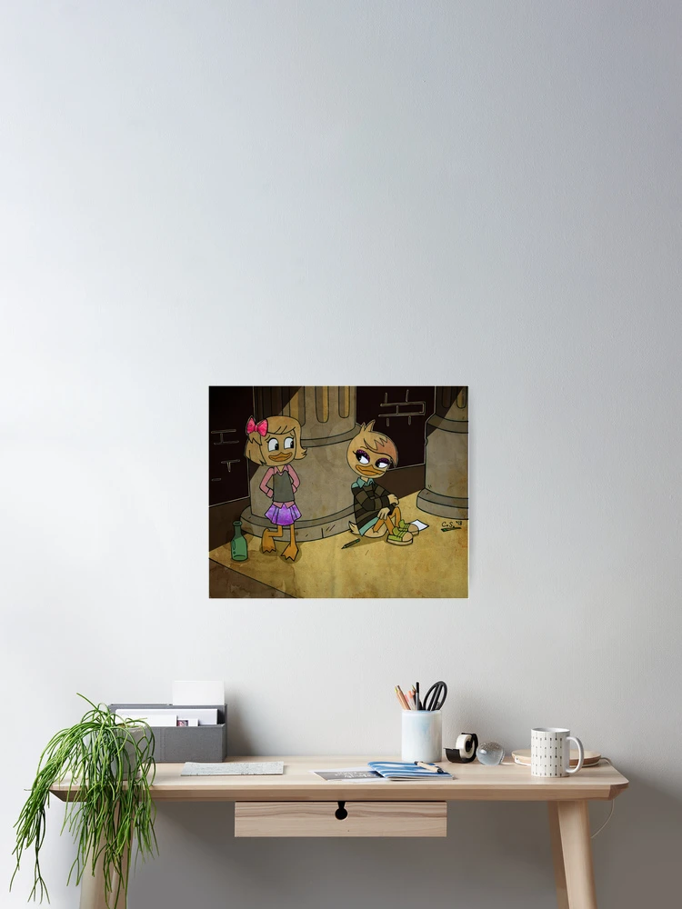 Thumbnail 2 of 3, Poster, Webby and Lena from Ducktales designed and sold by vyletsalterego.
