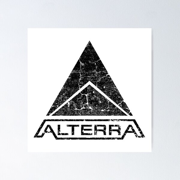 Item preview, ALTERRA subnautica logo negro designed and sold by Kendekalman.