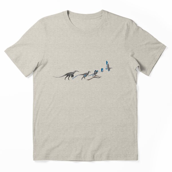 Aperçu de l'œuvre dessiné pour Un guide de terrain sur les oiseaux mésozoïques et autres dinosaures ailés.
Visiblement inspiré par la fameuse "Descente de l'homme" créée et vendue par panaves.