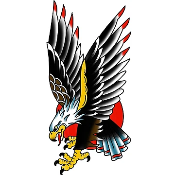 Artwork thumbnail, Traditional Tattoo Eagle by stephenjshaw