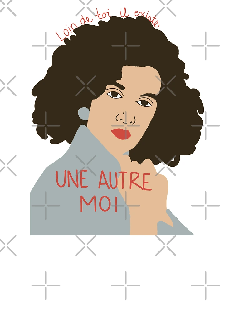 Aperçu 7 sur 7. T-shirt oversize avec l'œuvre Une autre moi créée et vendue par camdallaire.