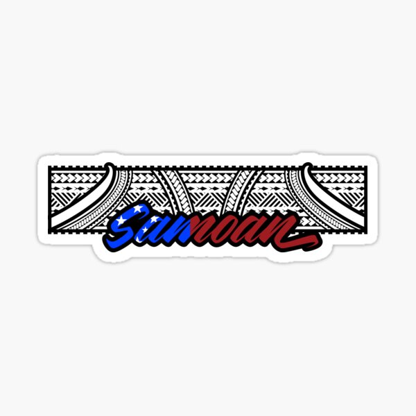 Aperçu de l'œuvre Drapeau des Samoa Tatau - Imprimé polynésien créée et vendue par HueyFiji.
