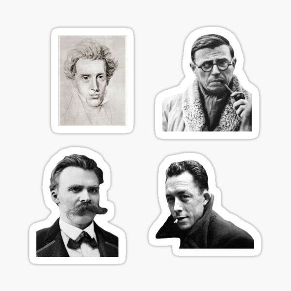 Aperçu de l'œuvre bundle de philosophie-existentialistes stickers créée et vendue par Philosophy G(r)eeks.