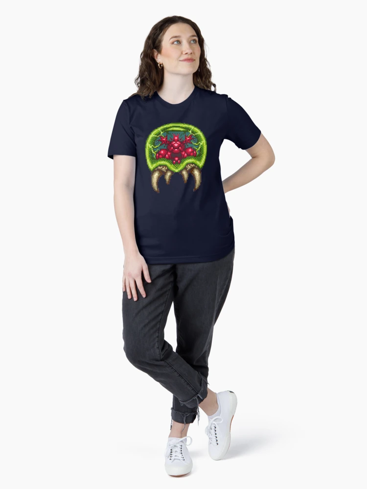 Imagen 4 de 7, Camiseta esencial con la obra Metroid de 16 bits, diseñada y vendida por tibsybits.