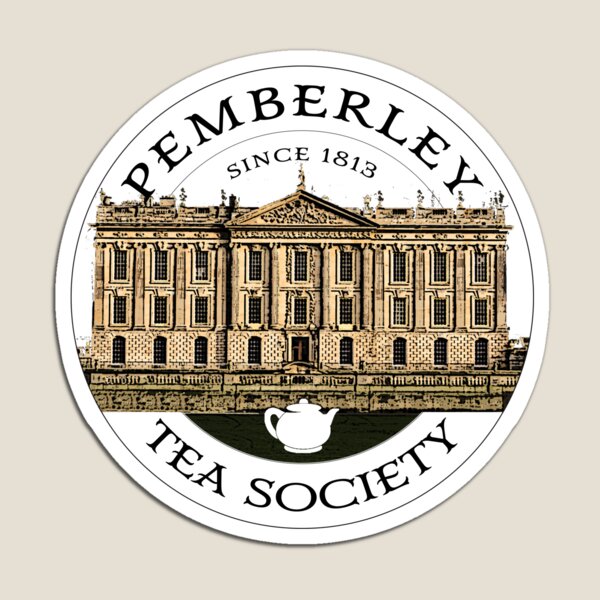 Aperçu de l'œuvre Pemberley Tea Society depuis 1813 - Orgueil et préjugés TEXTE NOIR SUR TEXTE COULEUR créée et vendue par laracxxx.