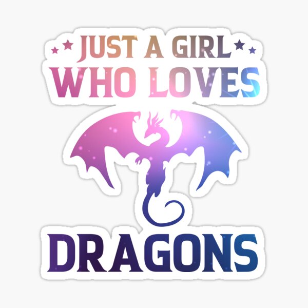 Aperçu de l'œuvre Juste une fille qui aime les dragons - Les amoureux des dragons de l'espace galactique créée et vendue par Vellum & Scale.