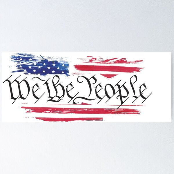 Item preview, Nosotros, el pueblo / bandera estadounidense designed and sold by burlybot.