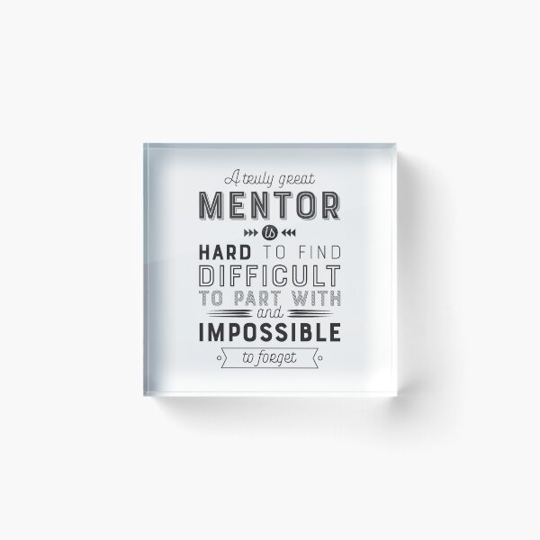 Item preview, Obsequio de mentor: es difícil encontrar un gran mentor, es difícil separarse e imposible de olvidar. designed and sold by GraphicBicycle.