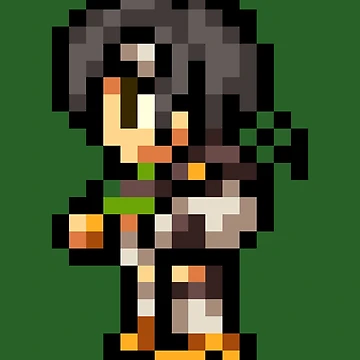 Artwork thumbnail, Final Fantasy VII - Yuffie Sprite by SpriteZone