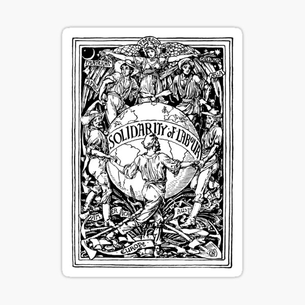 Artikelvorschau, Solidarität der Arbeit - Walter Crane, Sozialist, Propaganda, Linker, Kommunist entworfen und verkauft von SpaceDogLaika.