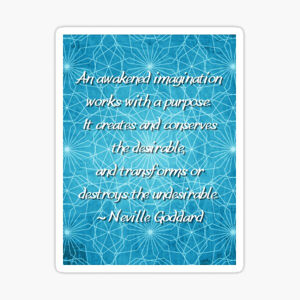Aperçu de l'œuvre L'imagination crée la réalité, citation de Neville Goddard créée et vendue par MamaSweetea.