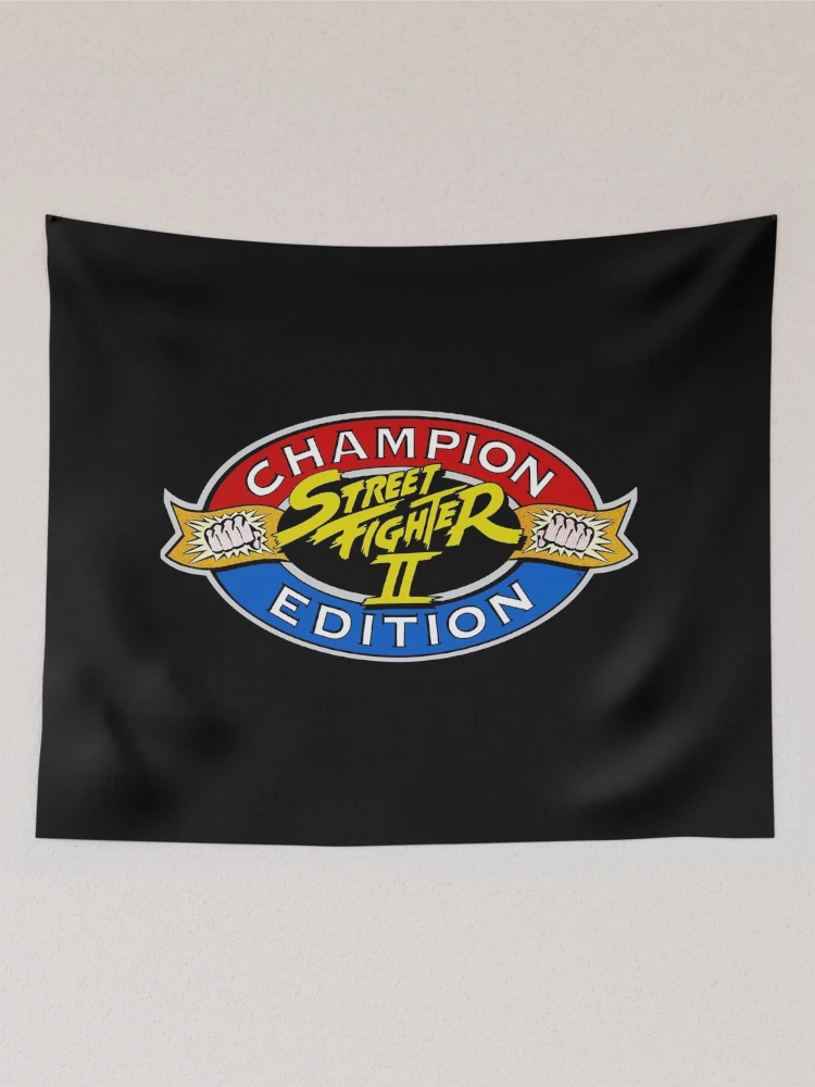 Thumbnail 2 von 3, Wandbehang, Street Fighter Championship Edition Arcade-Logo designt und verkauft von PIXLTEES.