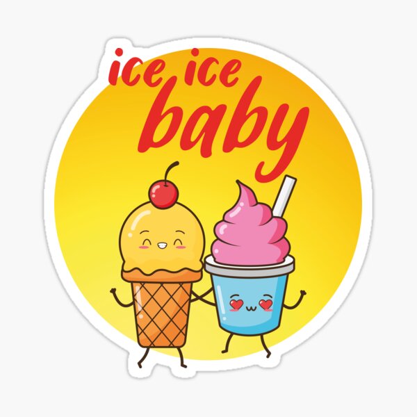 Aperçu de l'œuvre glace glace bébé amoureux de la glace cadeau d'été créée et vendue par justbejoker.