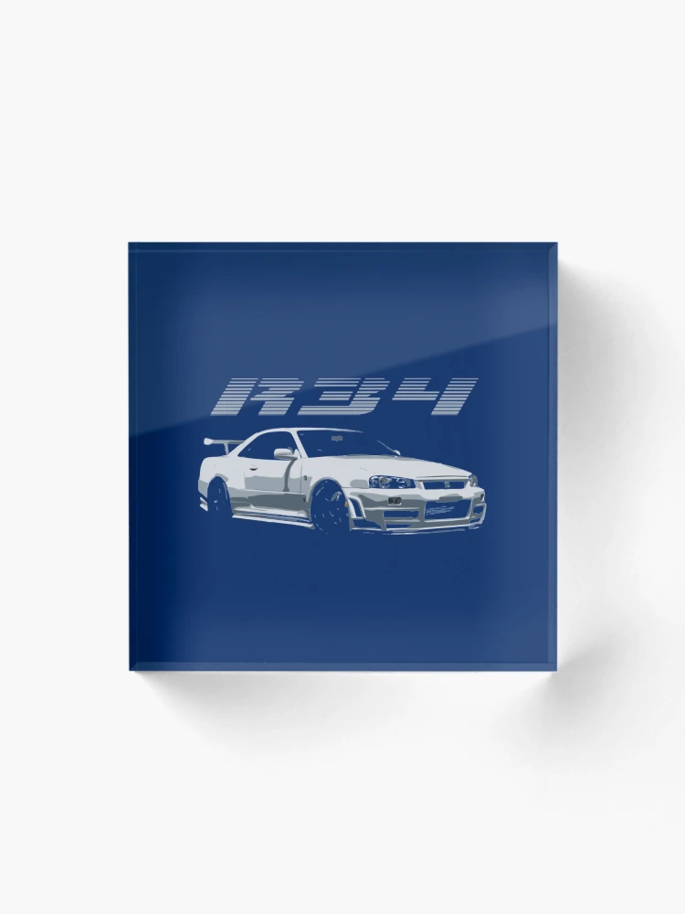 Thumbnail 1 von 5, Acrylblock, Nissan Gtr Nissan Skyline R34 GTR designt und verkauft von KaAnsDesign.