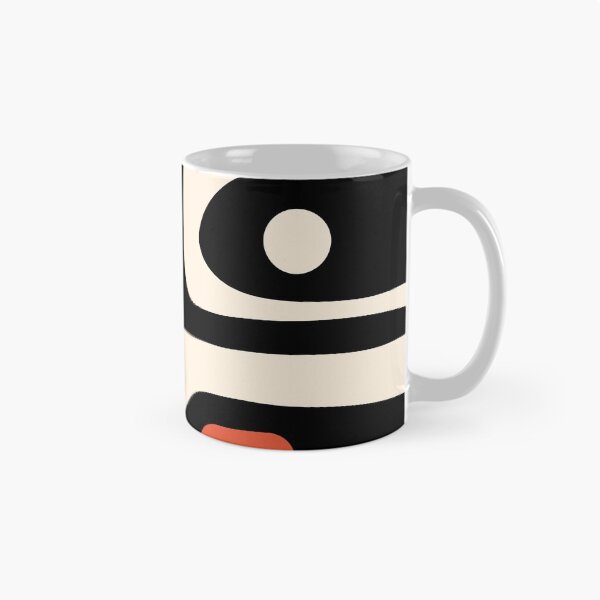 Item preview, Mid Century Modern Piquet Abstract Pattern Black, Orange, and Almond Cream designed and sold by kierkegaard.