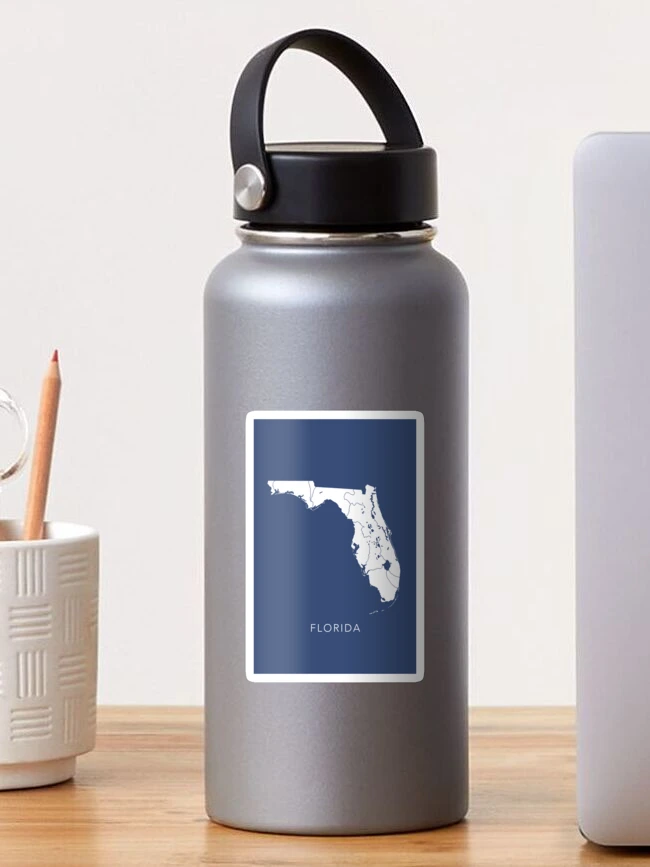 Imagen 1 de 3, Pegatina con la obra Mapa, de, florida, diseñada y vendida por By-Danni-Marie.
