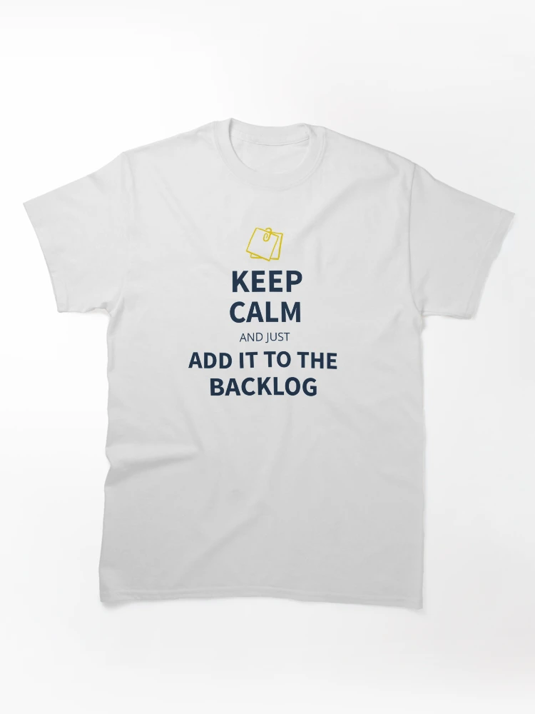 Imagen 1 de 7, Camiseta clásica con la obra Mantenga la calma y simplemente agréguelo a los tees de acumulación, diseñada y vendida por Salma Satya & Co.