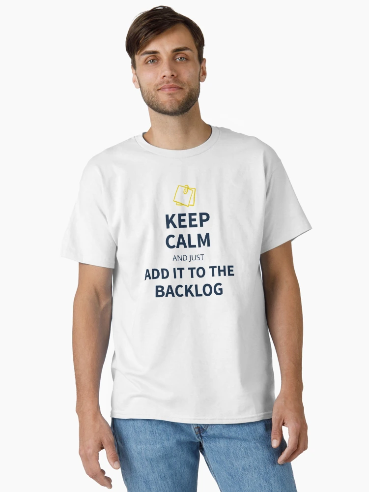 Imagen 2 de 7, Camiseta clásica con la obra Mantenga la calma y simplemente agréguelo a los tees de acumulación, diseñada y vendida por Salma Satya & Co.