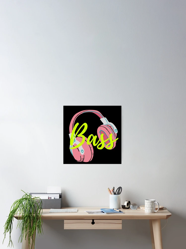 Thumbnail 2 of 3, Poster, Bass - Feel the Music designed and sold by Perfect For You.