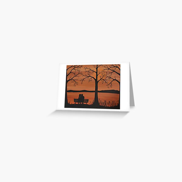 Item preview, Pareja sentada en un banco designed and sold by Rachel Olynuk.