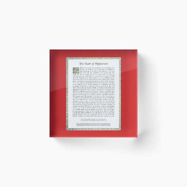 Item preview, Juramento hipocrático, Código internacional de ética médica designed and sold by ScienceSource.