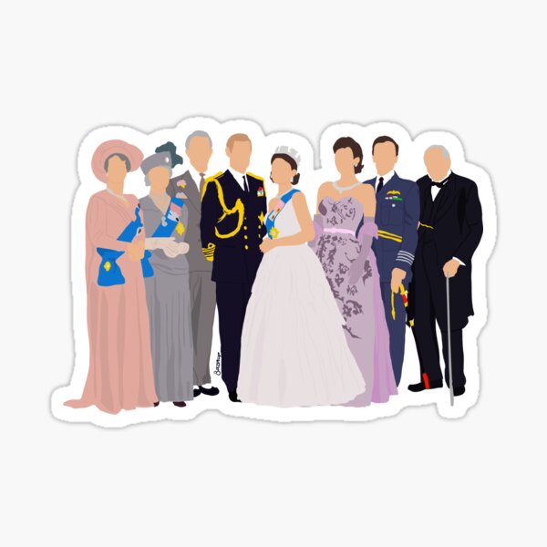 Item preview, El programa de Netflix de la temporada 1 de The Crown designed and sold by glosha.