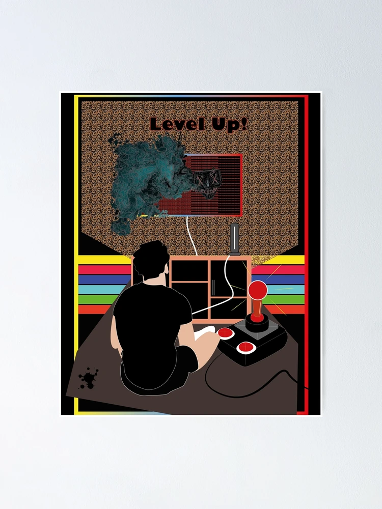 Thumbnail 1 of 3, Poster, Level Up! designed and sold by VicOriginal.