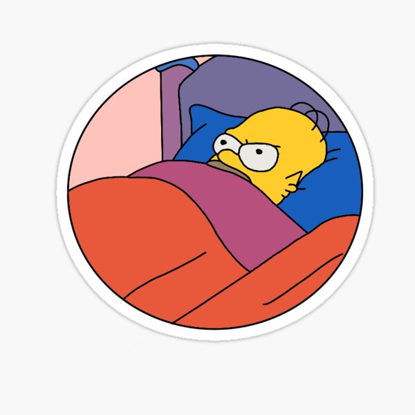 Item preview, Homer sleeping designed and sold by emxlix.