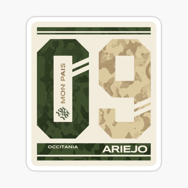 Item preview, 09 ARIEJO (ARIEGE) Occitania, diseño original y moderno. designed and sold by REDPRINT Studio.