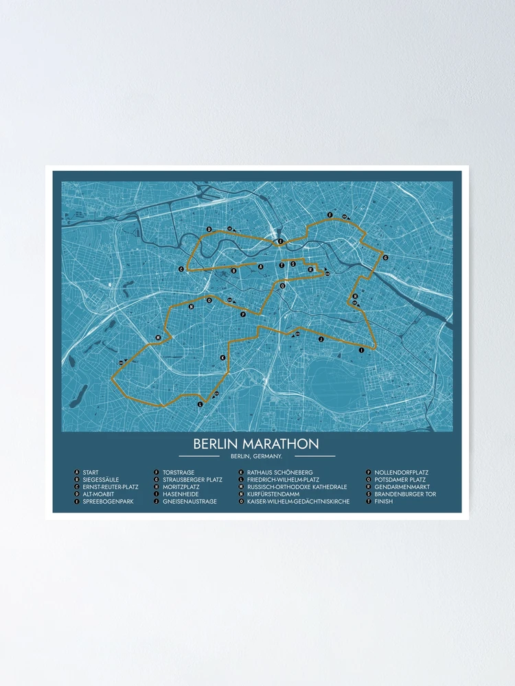 Thumbnail 1 of 3, Poster, Berlin Marathon designed and sold by BGALAXY.