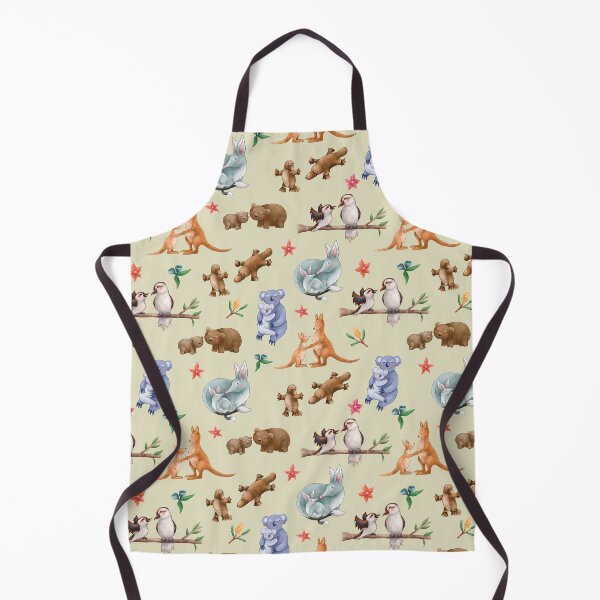 Item preview, Green Australian Animal pattern designed and sold by StrayLeaves.