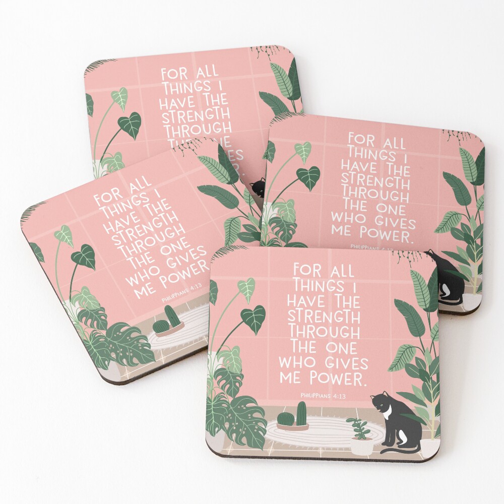 Item preview, Coasters (Set of 4) designed and sold by Paper Bee Gift Shop.