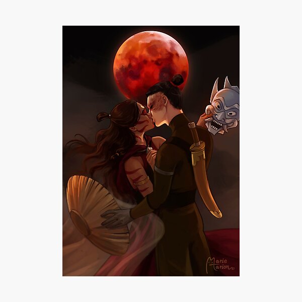 Aperçu de l'œuvre Lune de sang créée et vendue par Mariemarion.