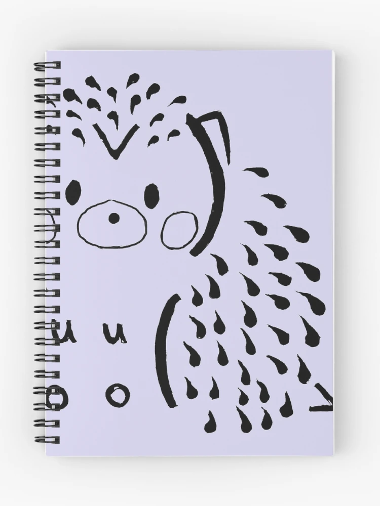 Thumbnail 1 of 3, Journal, Hedgie in Black designed and sold by HeySeumin.