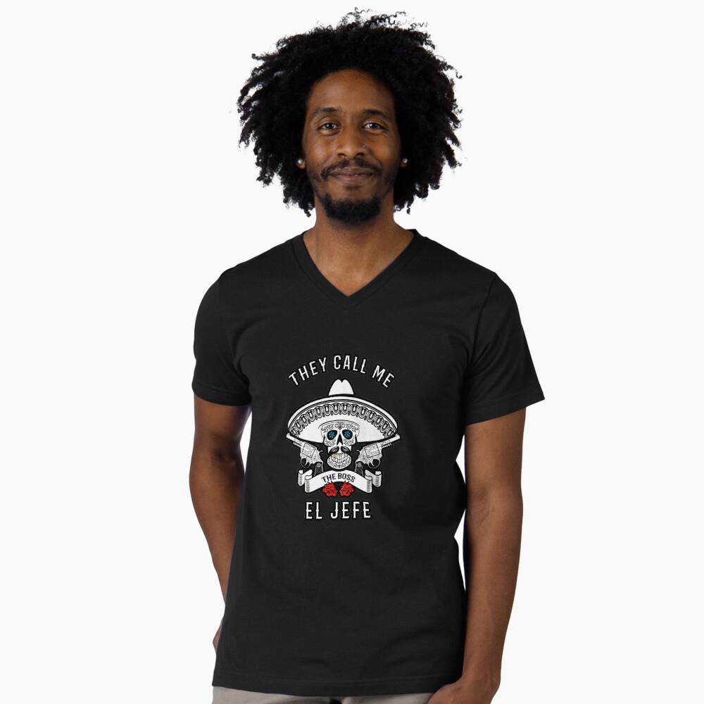 Vista previa del artículo con la obra «Camiseta de cuello en V», diseñado y vendido por WatermelonHome.